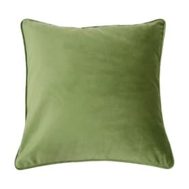 Velvet Plain Cushion Moss Green