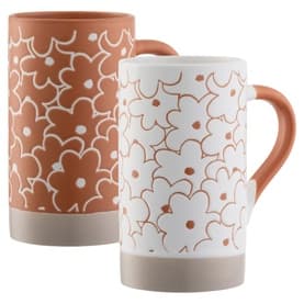 Daisy Tall Mugs Set of Two