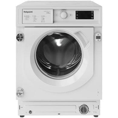 Refurbished Hotpoint Anti-Stain BIWDHG961485UK Integrated 9/6KG 1400 Spin Washer Dryer White