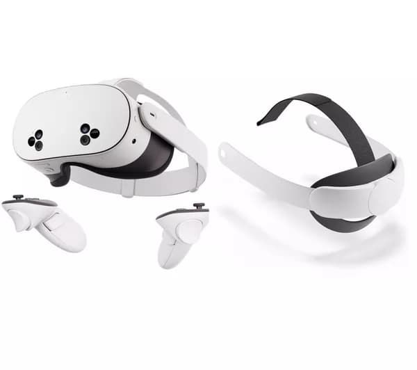 META Quest 3S Virtual Reality Headset 128GB & Quest 3/3S Elite Strap Bundle