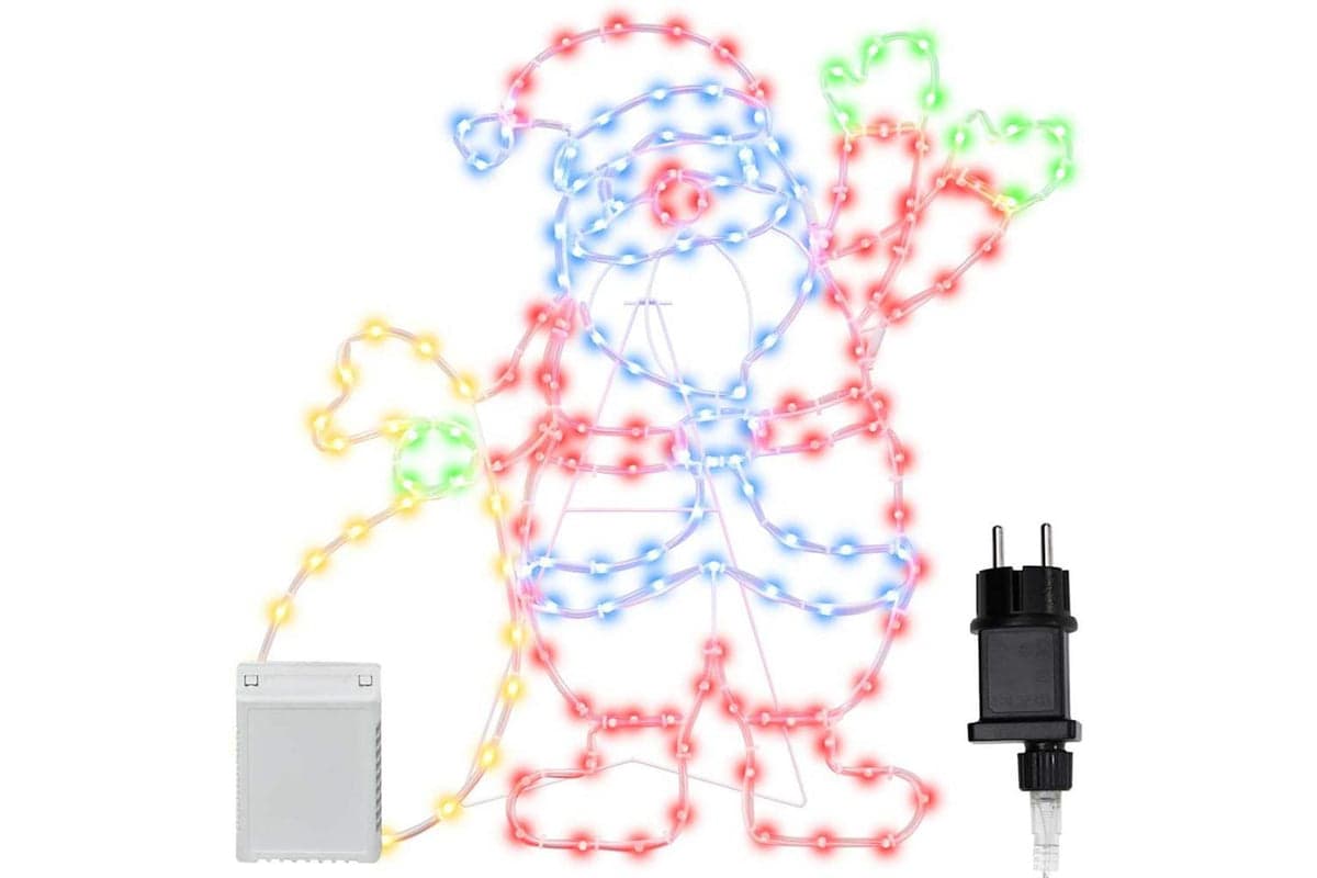 Vidaxl Santa Claus Light Multicolour 585 X 60 X 13 Cm Iron