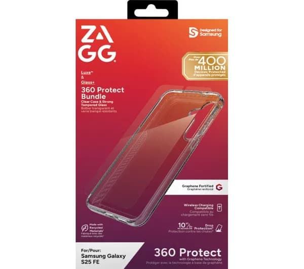 ZAGG Galaxy S25 FE Luxe Case & Screen Protector Bundle