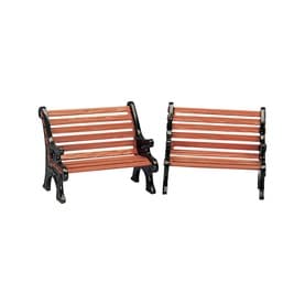 Park Bench Figurine, Set of Two