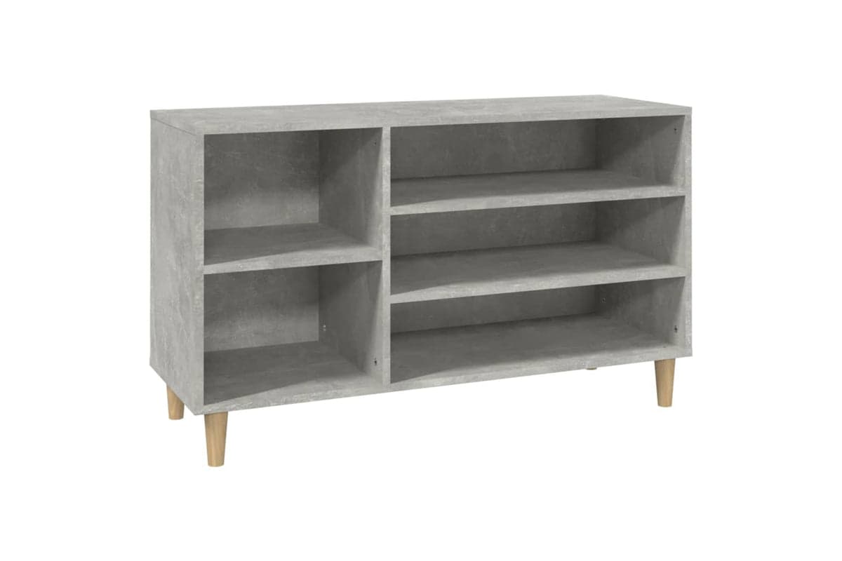 vidaXL 819744 Shoe Cabinet Concrete Grey 102x36x60cm Engineered Wood