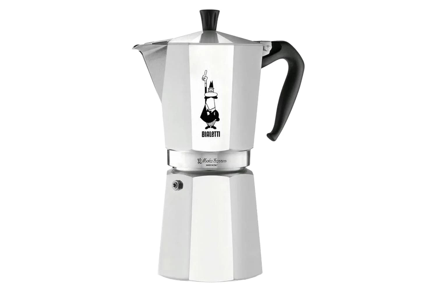 Bialetti | Moka Express Traditional Italian Moka Pot | 18 Cup | Silver