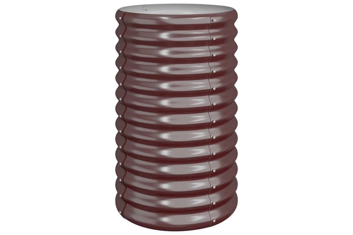 vidaXL 318850 Garden Planter Powder-coated Steel 40x40x68cm Brown