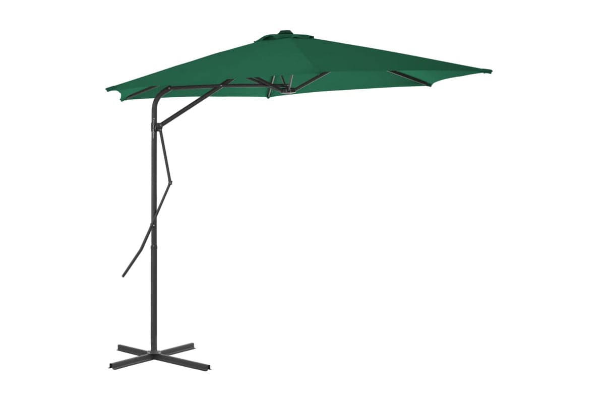 vidaXL 44885 Outdoor Parasol With Steel Pole 300cm Green