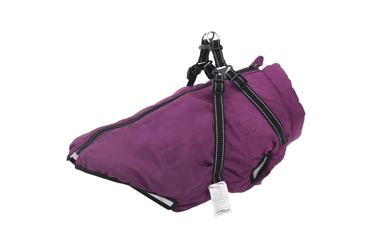 Dog Coat With Harness Waterproof Reflective Purple 3xl