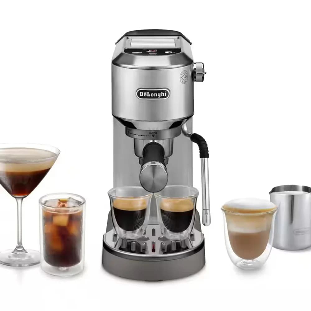 DeLonghi New Dedica Duo Manual Espresso Coffee Machine - Metal | EC890.M