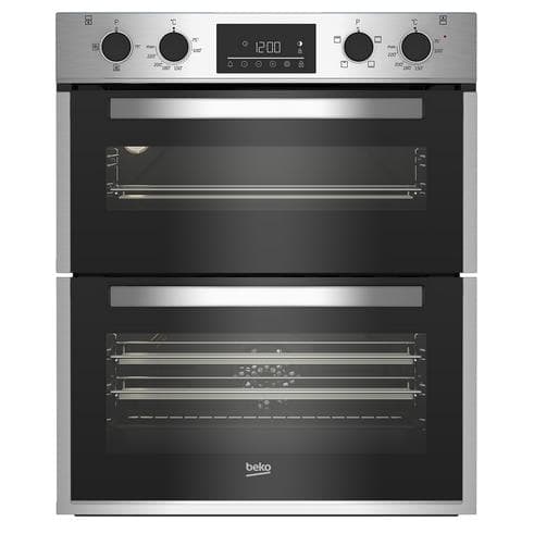 BEKO            BUILT-UNDER DOUBLE OVEN STAINLESS STEEL
