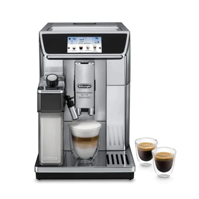 Delonghi PrimaDonna Elite Experience Bean to Cup Coffee Machine - Silver | ECAM650.85MS