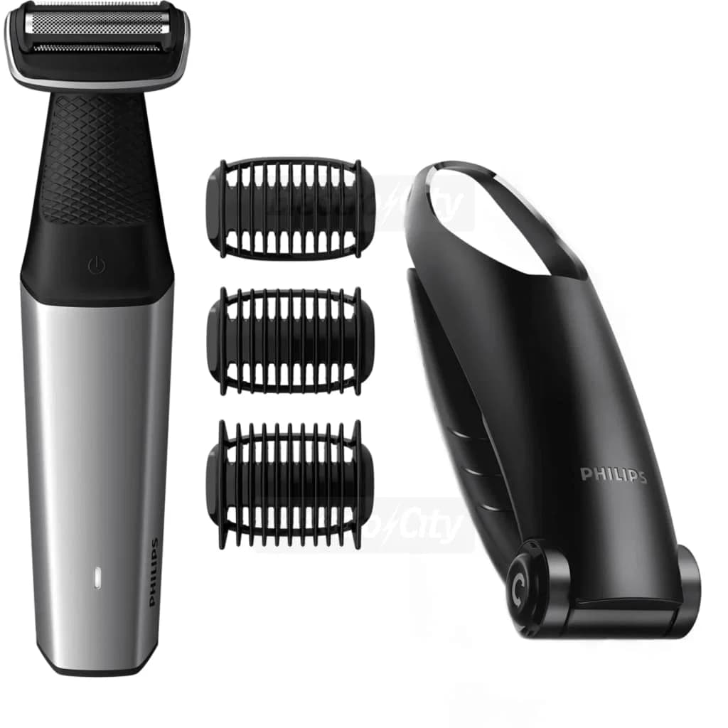 Philips Bodygroom Series 5000 Body Trimmer & Shaver with Back Attachment | Silver