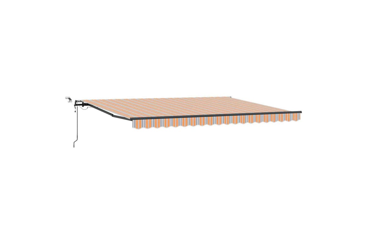 Vidaxl Retractable Awning With Multicolour 450 X 300 Cm Fabric