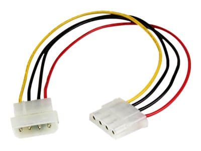 STARTECH.COM - StarTech 12in Molex LP4 Power Extension Cable M/F - 4 pin Molex Power Connector - 4 pin Power Extension Cable - LP4 Power Cable (LP4POWEXT12) - power extension cable - 4 PIN internal power to 4 PIN internal power - 30.48 cm