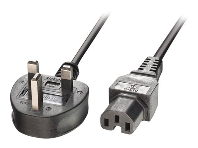 Lindy - Hot Condition Type - power cable - BS 1363A to IEC 60320 C15 - 2 m