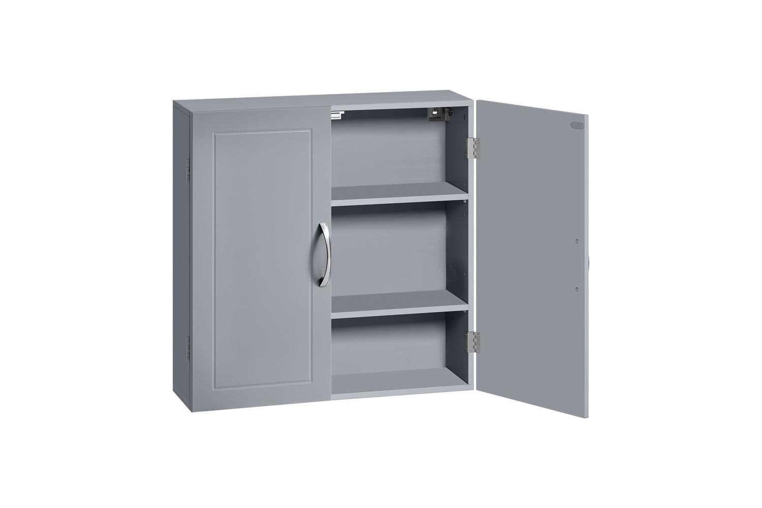 Vasagle Bathroom Wall Cabinet | Wall-mounted Bathroom Storage Cabinet | Mdf | 60 X 18 X 60 Cm