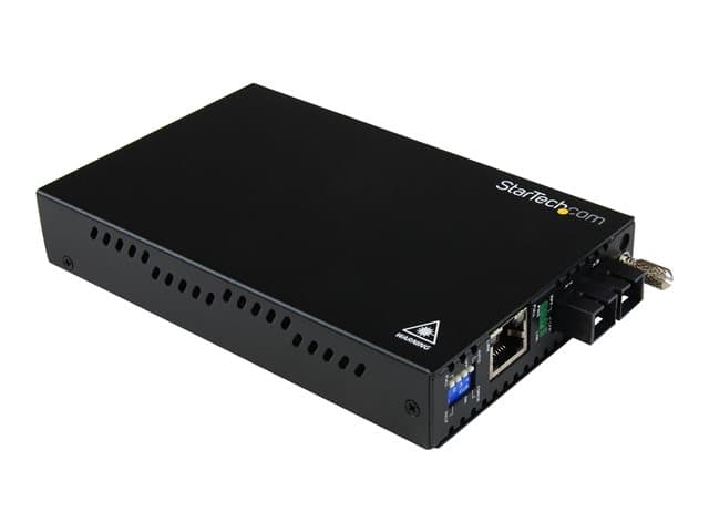 STARTECH.COM - Startech Multimode (MM) SC Fiber Media Converter for 1Gbe Network - 550m Range - Gigabit Ethernet -Remote Monitoring - 850nm (ET91000SC2) - Fibre media converter - 1GbE - 1000Base-LX, 1000Base-SX, 1000Base-T - RJ-45 / SC multi-mode - up to 550 m - 850 nm