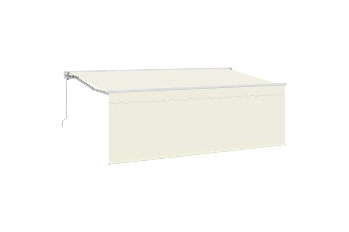 Vidaxl Awning With Blind Cream 350 X 200 X 120 Cm Fabric And Metal