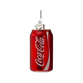 Coca Cola Can Glass Tree Decoration 8cm