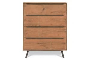 Hamilton Chest Of Drawer | 4 Drawer | Aged Oak Veneer