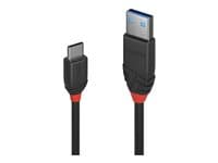 Lindy - Black Line - USB-C cable - USB-C to USB Type A - 1.5 m