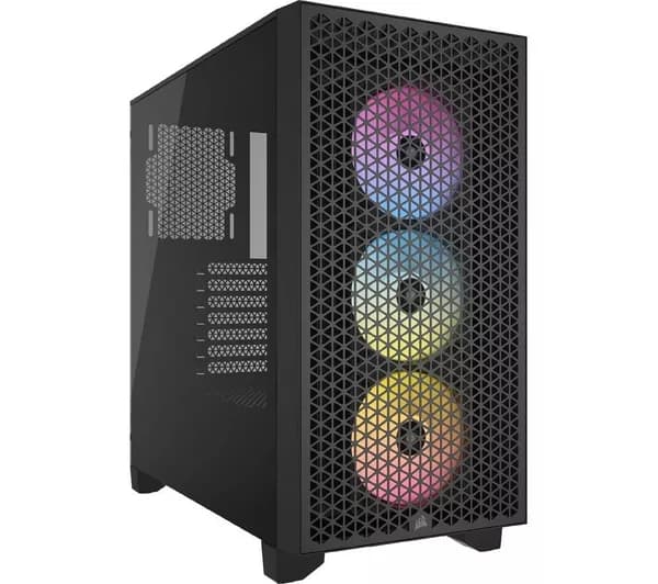 CORSAIR 3000D RGB Airflow ATX Mid Tower PC Case - Black