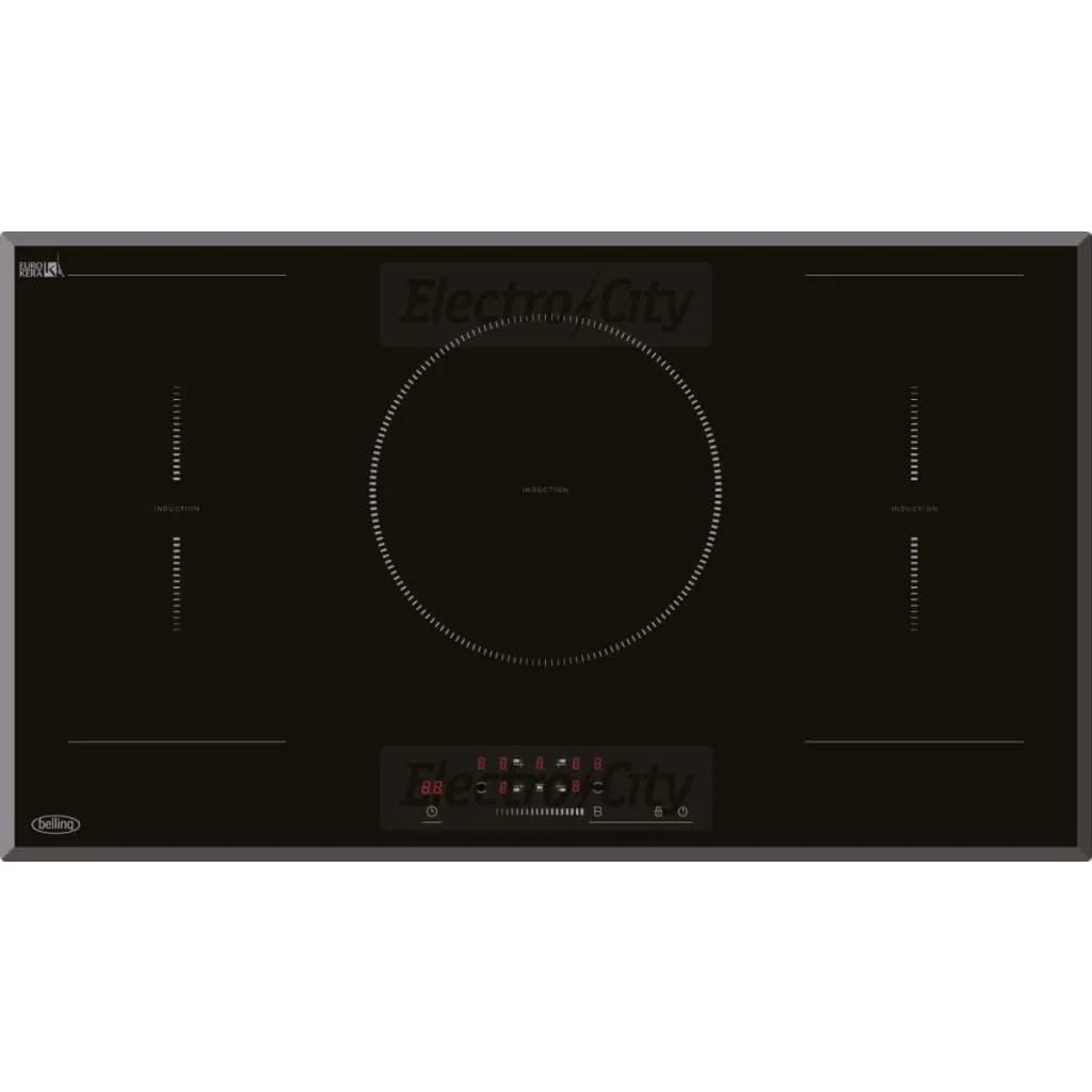 Belling BIH90T 90cm 5 Zone Induction Hob | Black