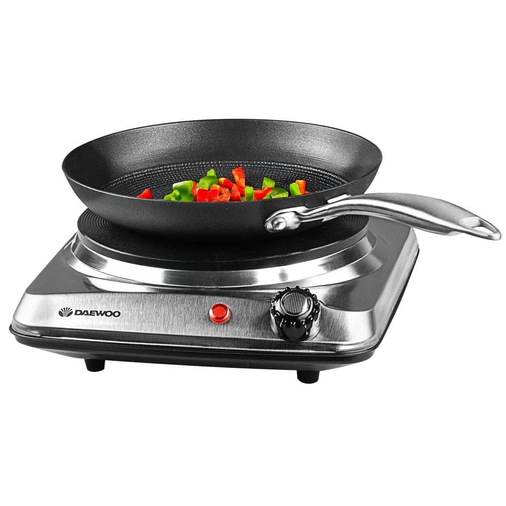 Daewoo Single 1500W Hot Plate Hob - Stainless Steel | 874976