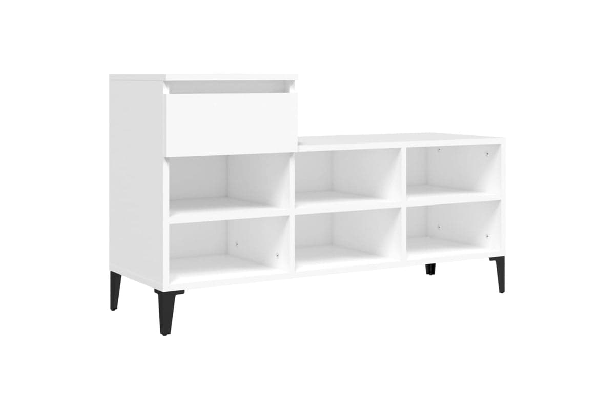 vidaXL 821212 Shoe Cabinet White 102x36x60cm Engineered Wood