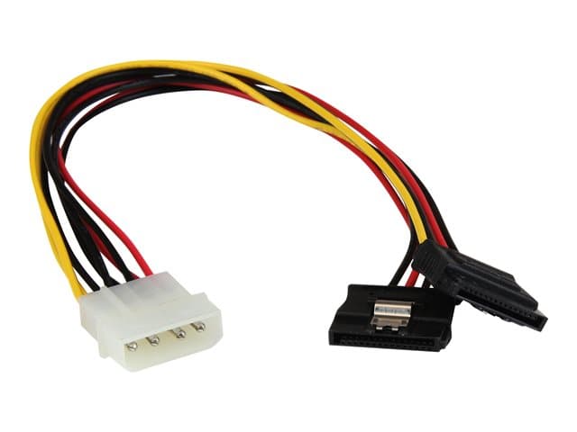 STARTECH.COM - StarTech 12in LP4 to 2x Latching SATA Power Y Cable Splitter Adapter - 4 Pin LP4 to Dual SATA Y Splitter - power adapter - 4 PIN internal power to SATA power - 30 cm