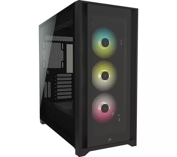 CORSAIR iCUE 5000X RGB ATX Mid-Tower PC Case - Black