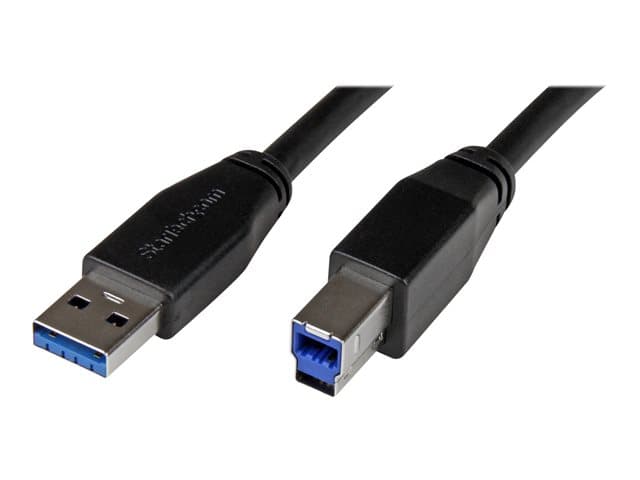 STARTECH.COM - StarTech 30ft USB 3.0 USB-A to USB-B Cable - M/M - Active - USB Type-A to USB Type-B Cable - USB 3.1 Gen 1 (5 Gbps) Cable (USB3SAB10M) - USB cable - USB Type B to USB Type A - 10 m