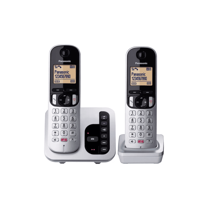 Panasonic KXTG262, Twin Cordless Landline Phones w/ Answer Machine