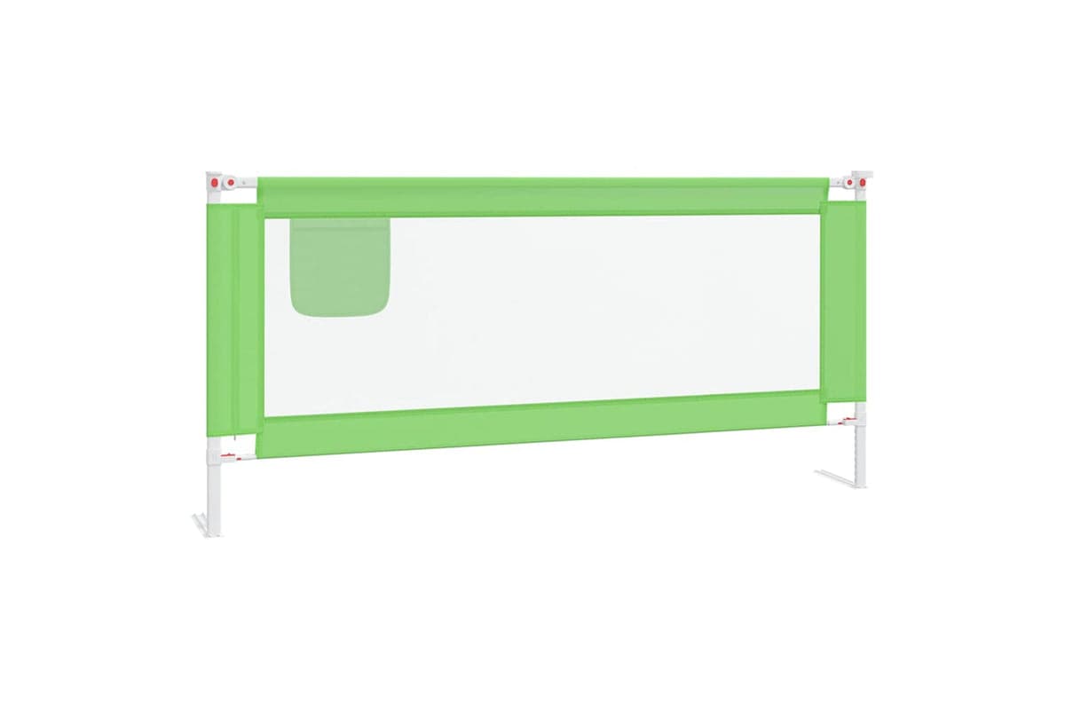 Vidaxl Toddler Safety Bed Rail Green 200x25 Cm Fabric