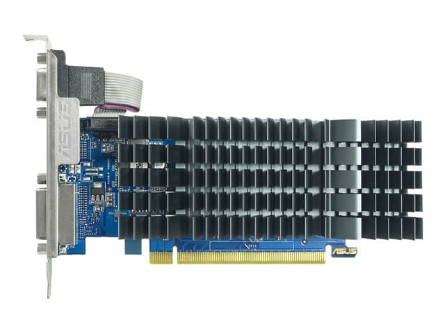 ASUSTEK - ASUS GeForce GT 710 EVO - Graphics card - GF GT 710 - 2 GB DDR3 - PCIe 2.0 low profile - DVI, HDMI, D-Sub - fanless