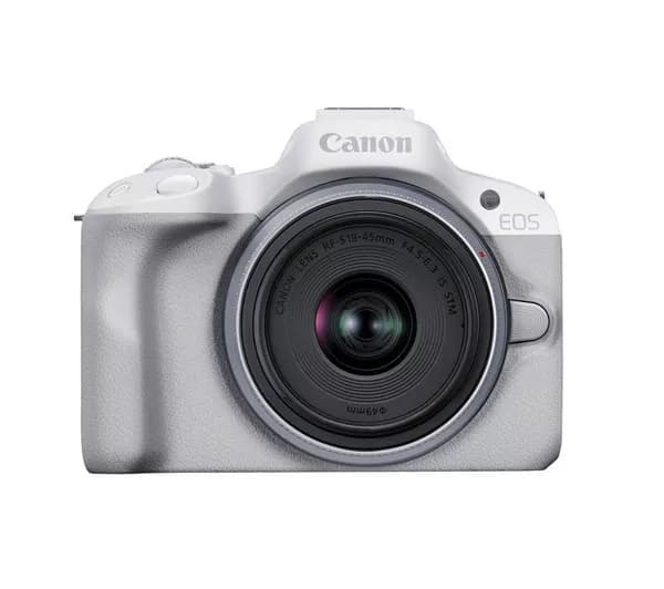 CANON EOS R50 Mirrorless Camera with RF-S 18-45 mm f/4.5-6.3 IS STM Lens - White