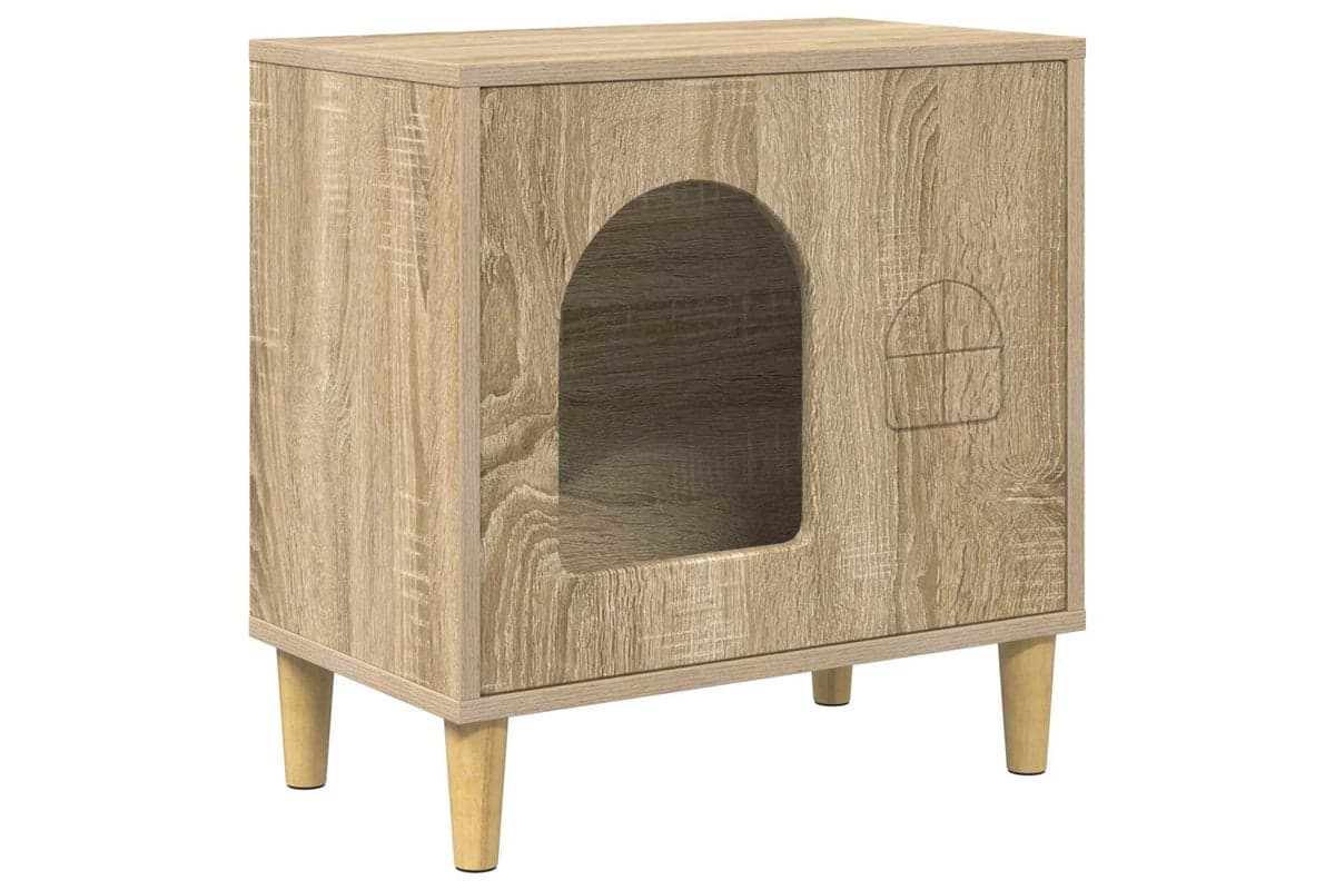 Vidaxl Cat House Sonoma 51 X 30 X 52 Cm Engineered Wood