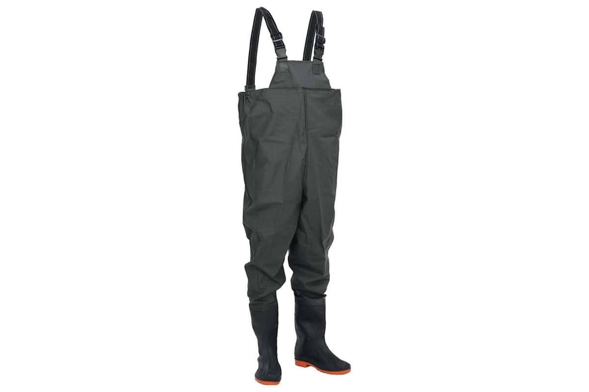 Vidaxl Chest Waders With Boots Dark Green Size 40