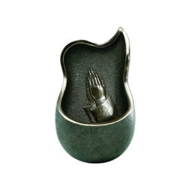 Bronze Hands Detail Holy Water Font