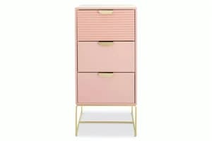 Frankie Bedside Table | Slim | Pink