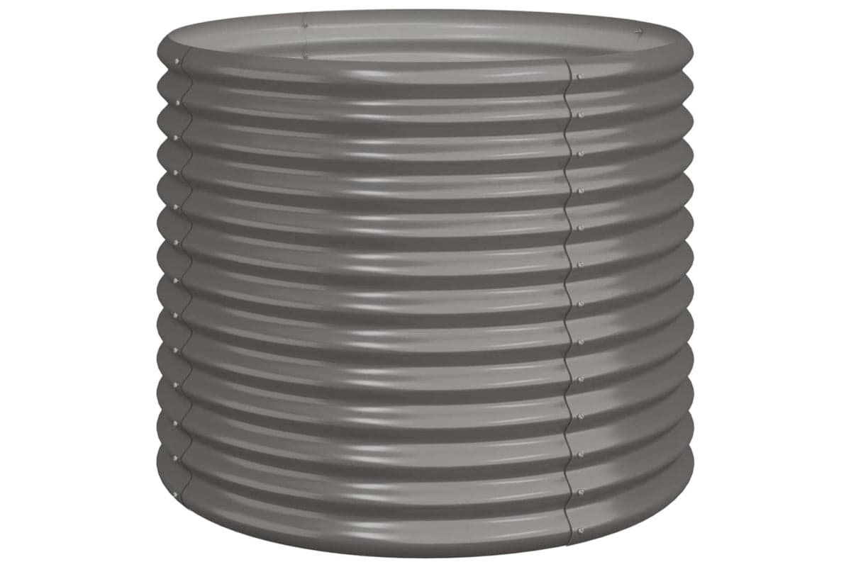 vidaXL 318859 Garden Planter Powder-coated Steel 80x80x68cm Grey