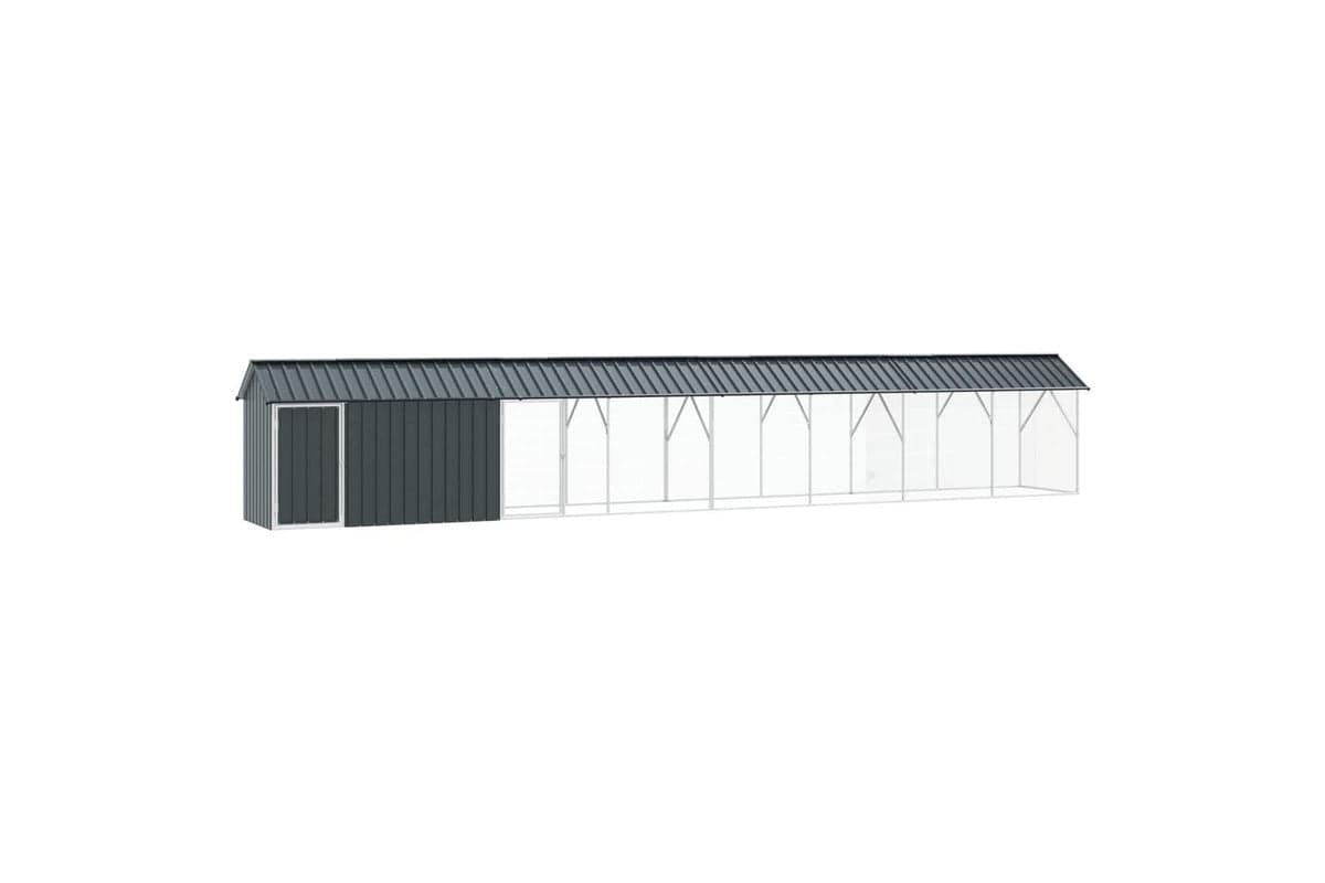 Vidaxl Bird Cage Anthracite 844 X 103 X 142 Cm Galvanised Steel