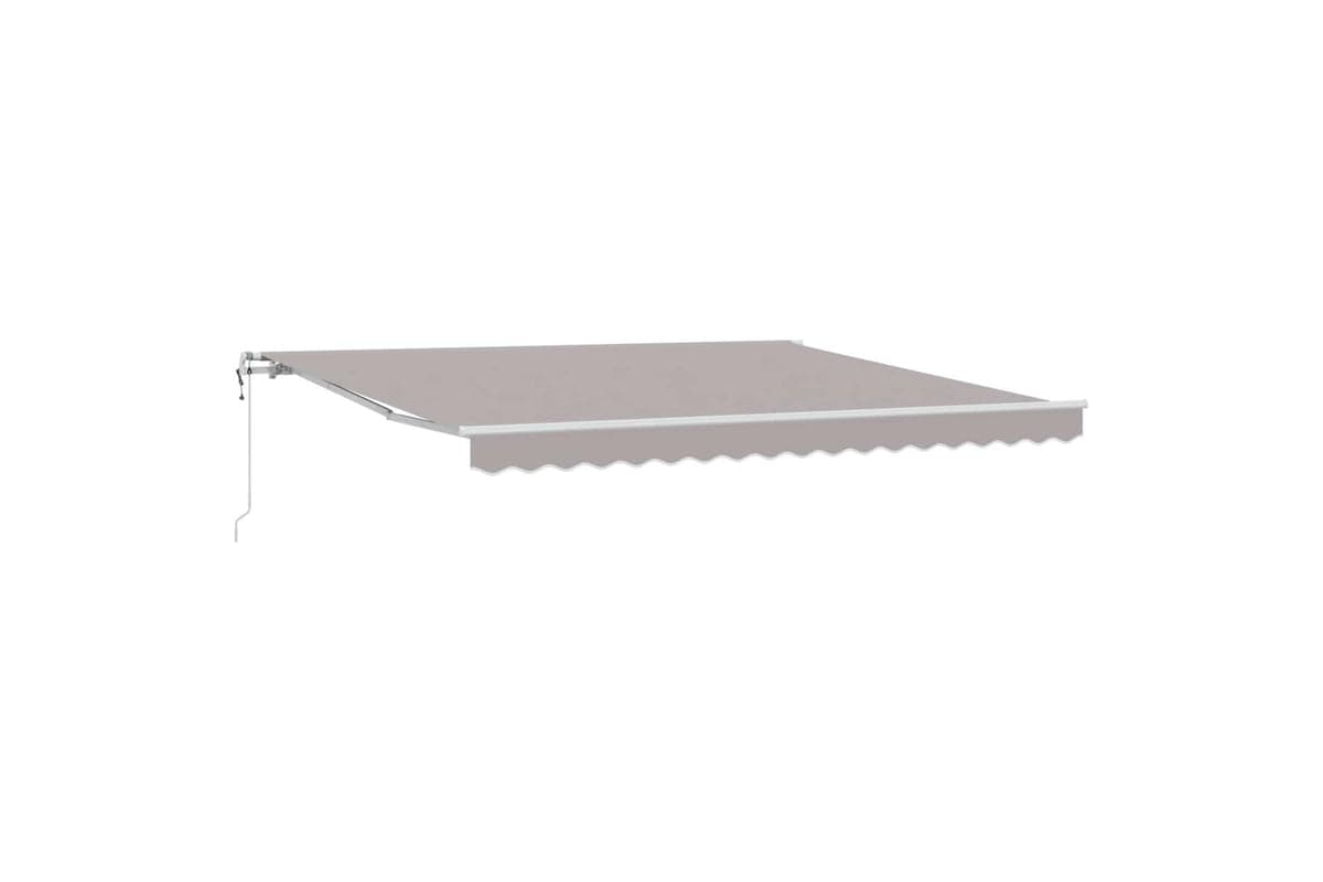 Vidaxl Retractable Awning 400 X 300 Cm Light Grey