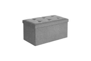 Songmics 21 Gal Folding Chest | Light Gray