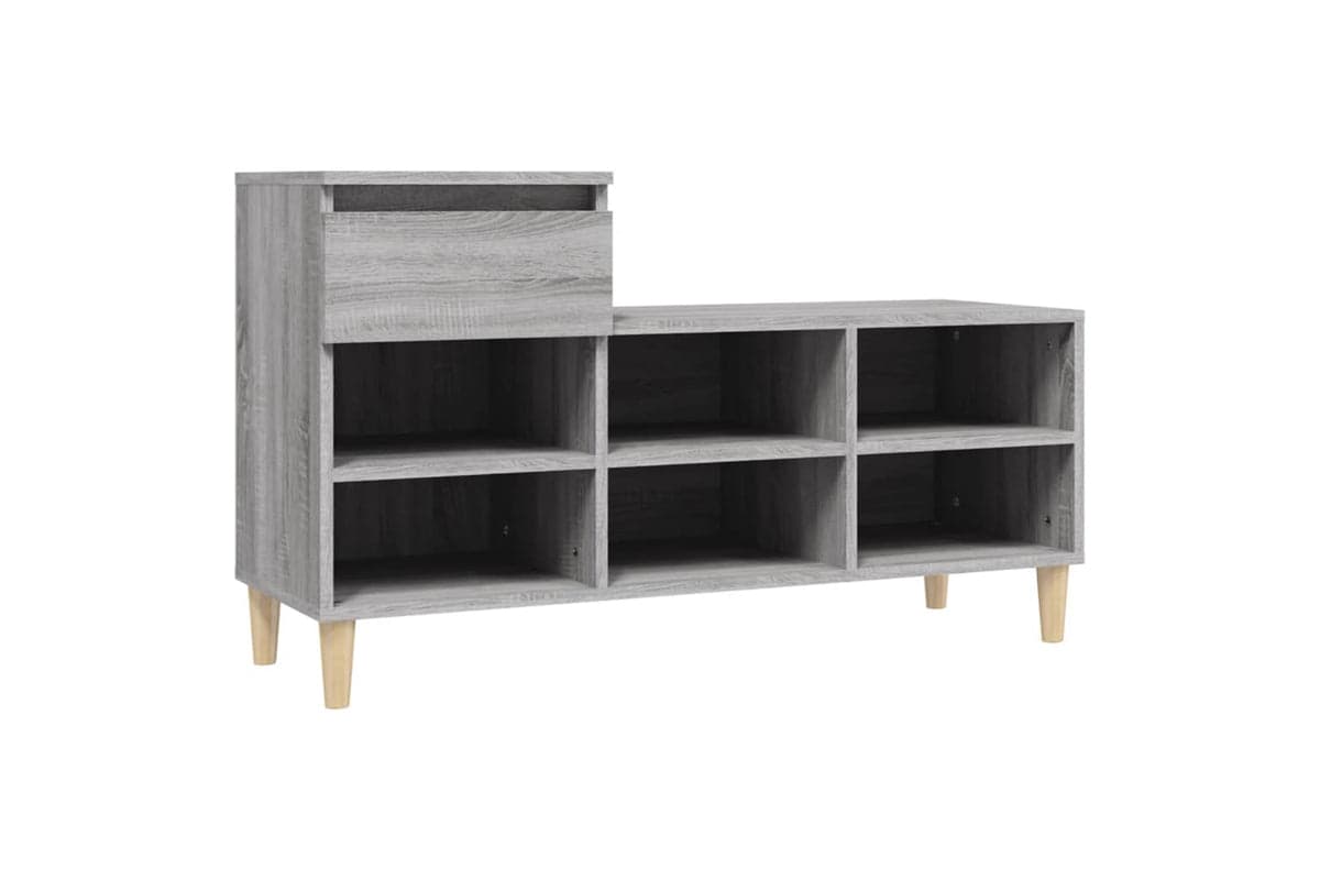 vidaXL 821210 Shoe Cabinet Grey Sonoma 102x36x60cm Engineered Wood