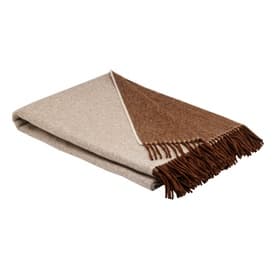 Lambswool Cappuccino Reversible Throw