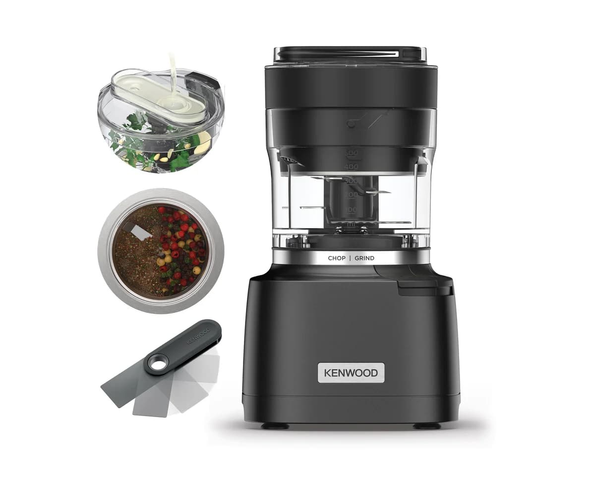 Kenwood Duo Prep 800W 2-in-1 Chopper and Grinder - Black | CHP80.000BK