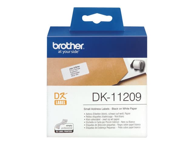 BROTHER - DK SINGLE LABLE ROLLS F/ QL-500/550 800PCS/RL 29X62M