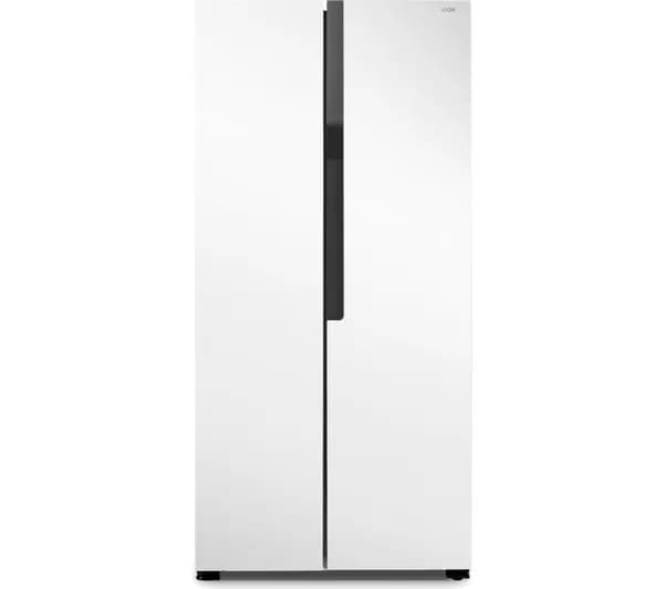 LOGIK LESSBSW26 Slim American-Style Fridge Freezer - White