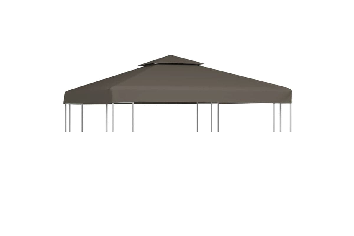 Vidaxl 2-tier Gazebo Top Cover 310 G/m2 3x3 M Taupe